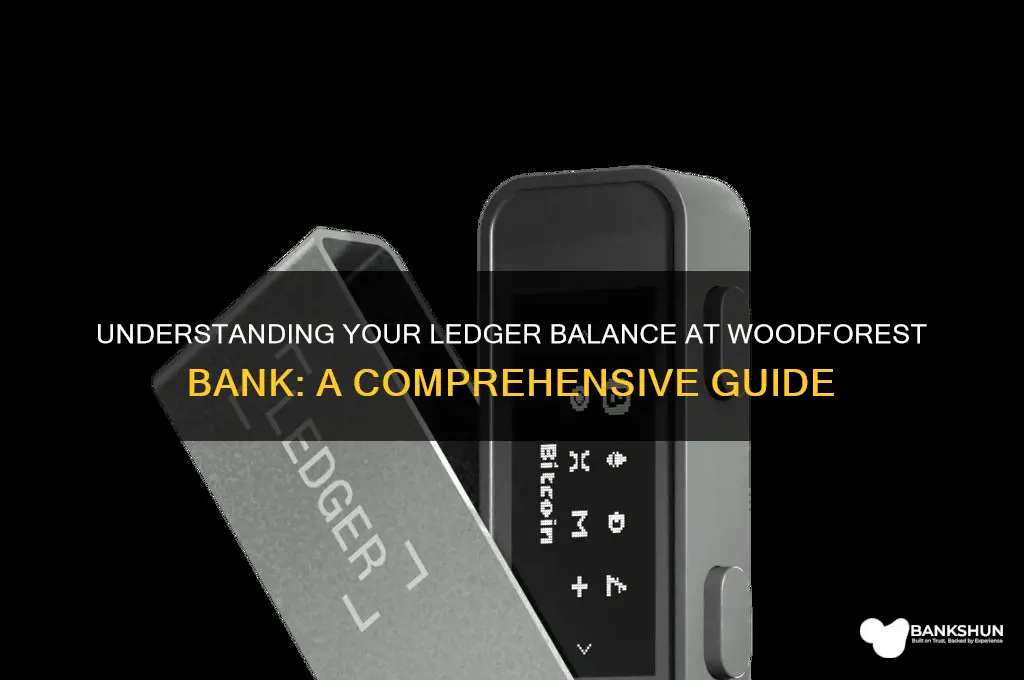 what a leger balance at woodforest bank
