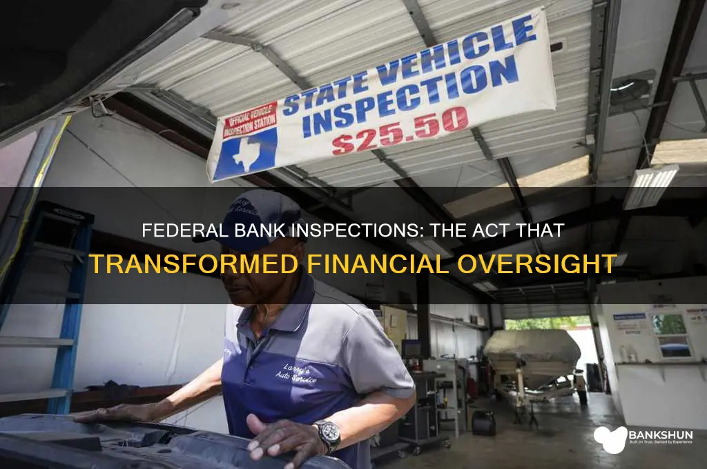what act provided for federal bank inspections