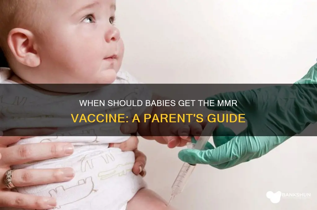 what age do babies have mmr vaccine