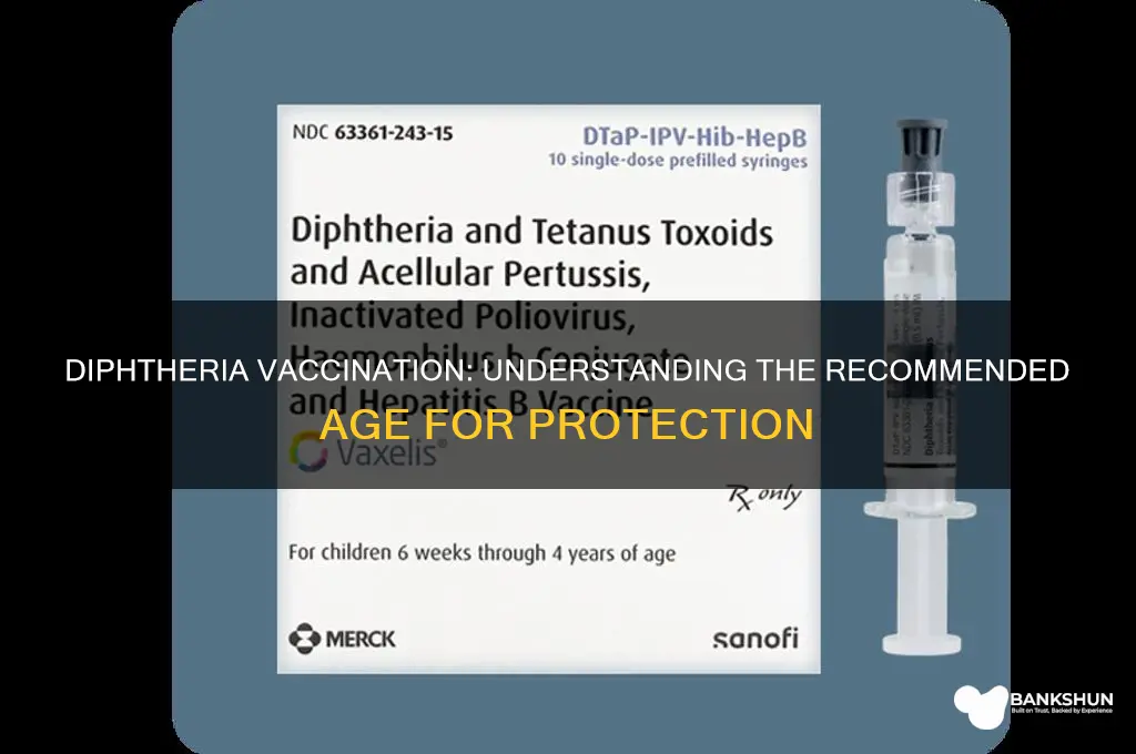 what age do you have diphtheria vaccination