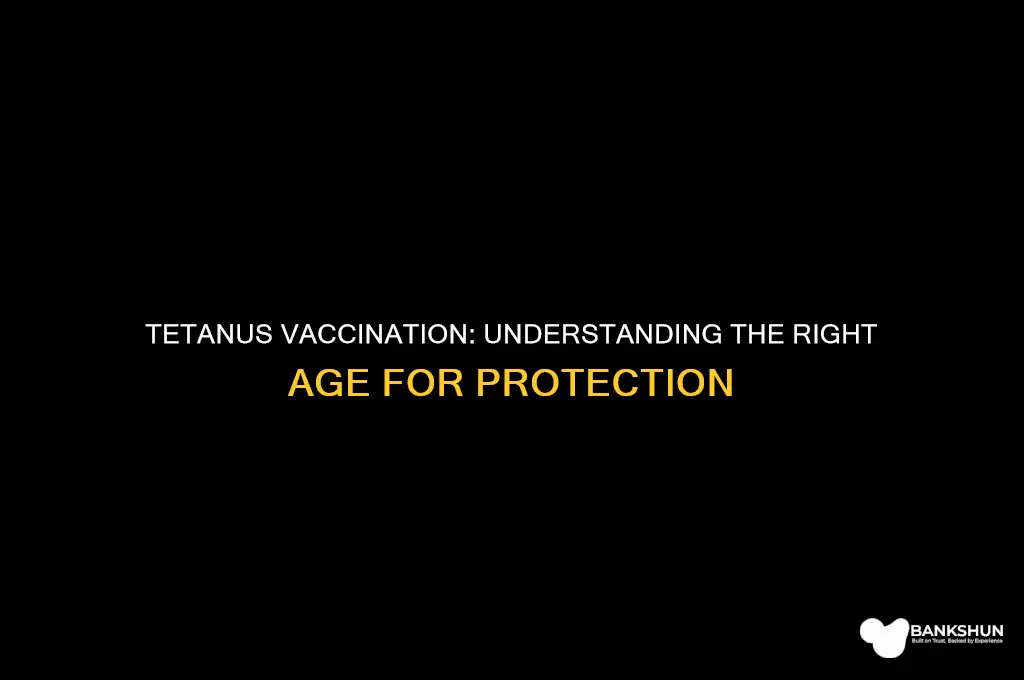 what age do you have tetanus vaccination