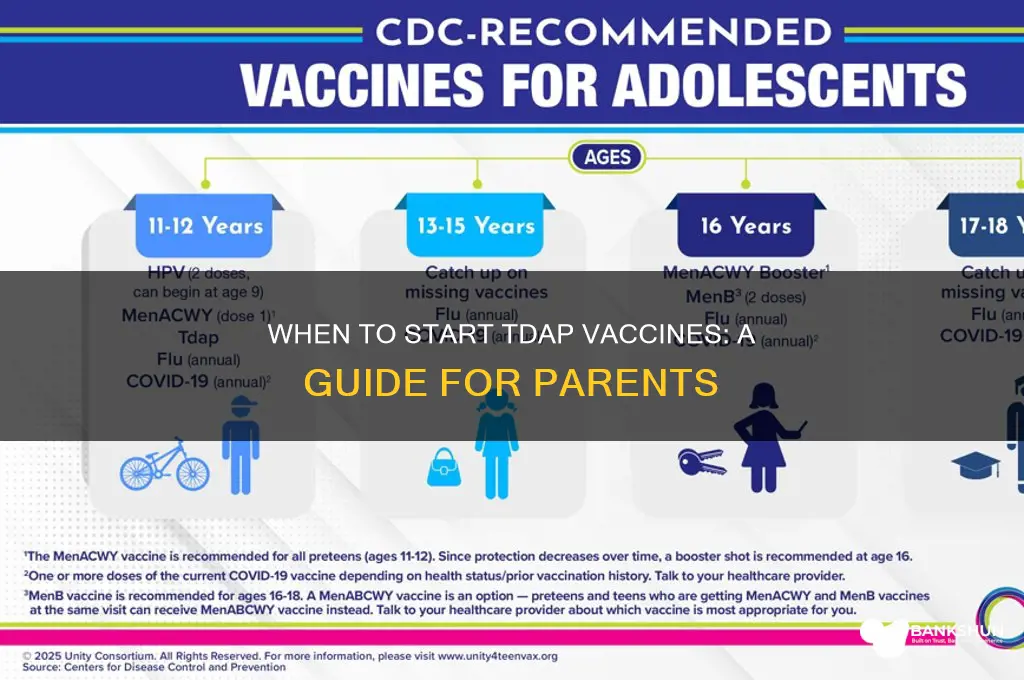 what age do you start tdap vaccines