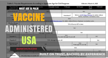 Polio Vaccine Administration Age Guidelines in the United States