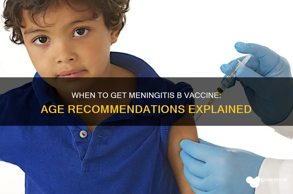 what age to have meningitis b vaccine