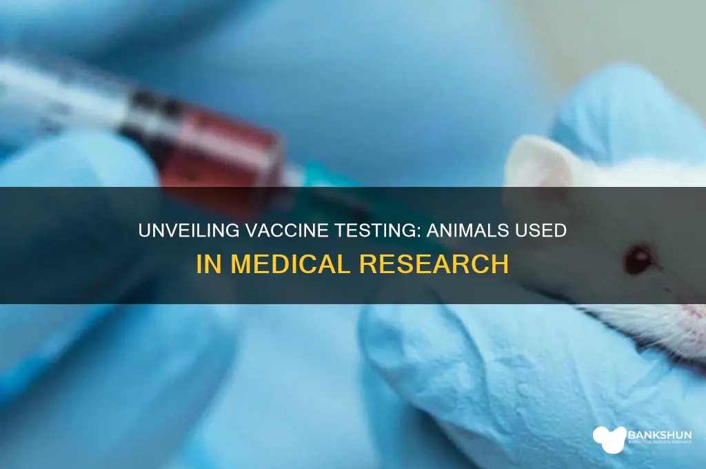 what animals do they test vaccines on