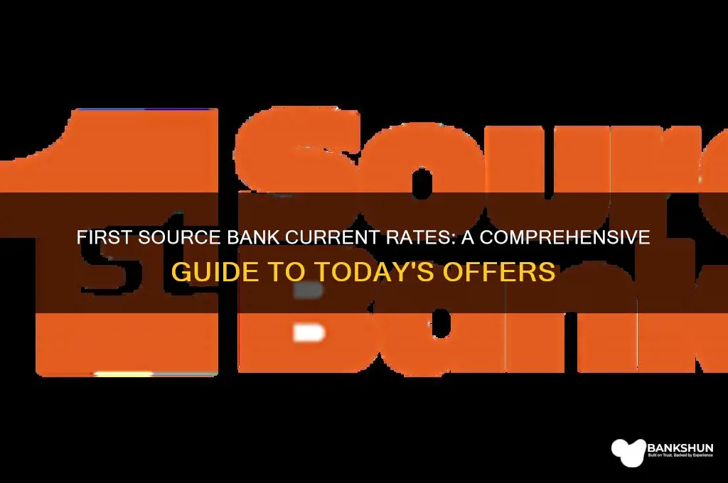 what are 1st source bank current rates