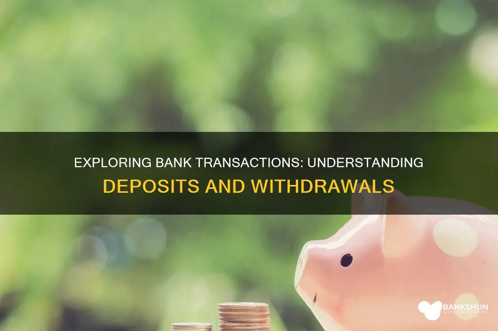 what are 2 types of bank transactions