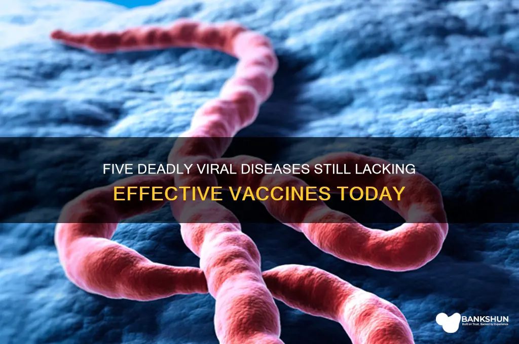 what are 5 viral diseases without vaccines