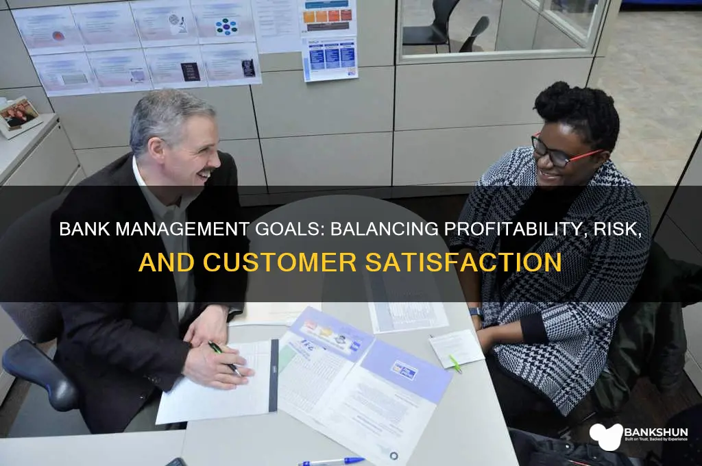 what are a banks objectives in managing