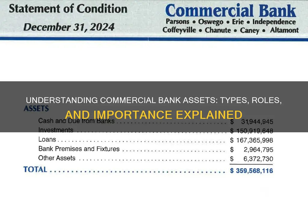 what are assets for a commercial bank