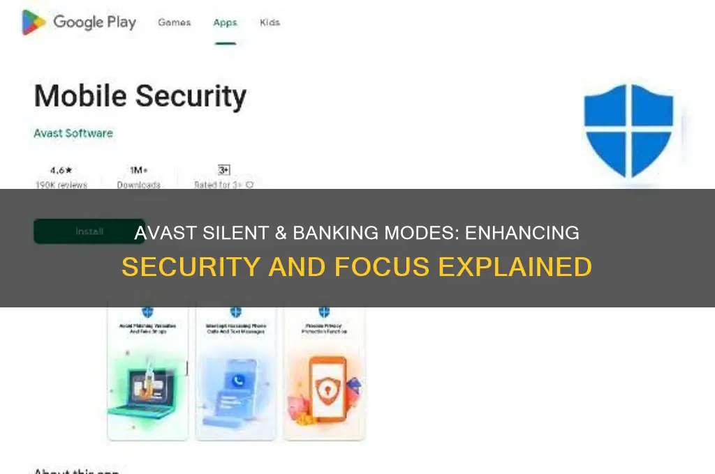 what are avast silent and banking modes