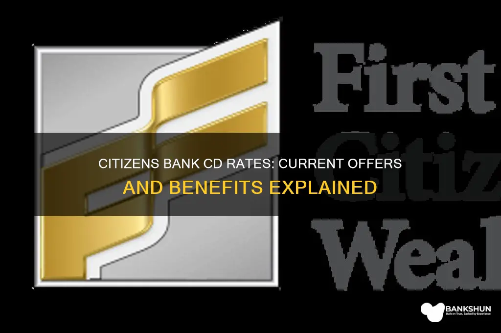 what are cd rates at citizens bank
