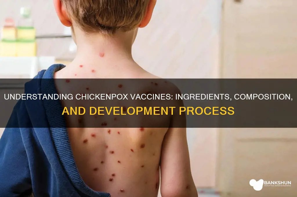 what are chicken pox vaccines made from