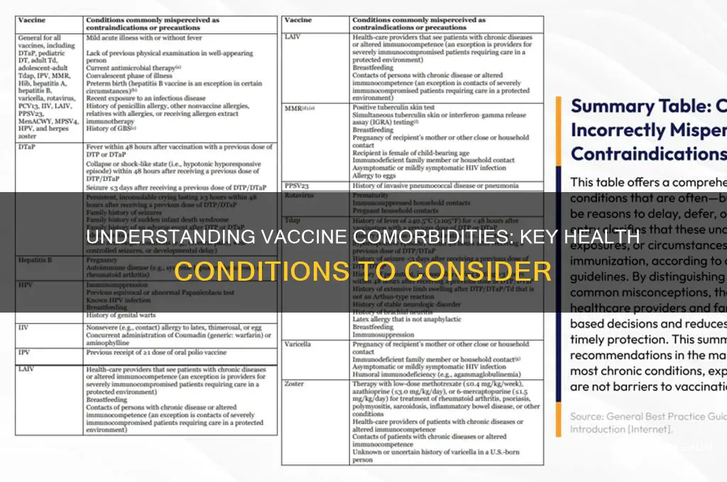 what are considered comorbidities for the vaccine