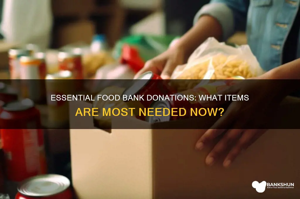 what are food banks in need of