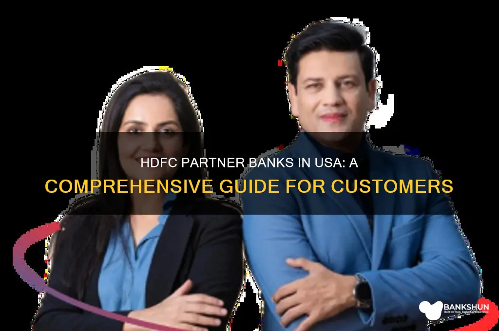what are hdfc partner banks in usa