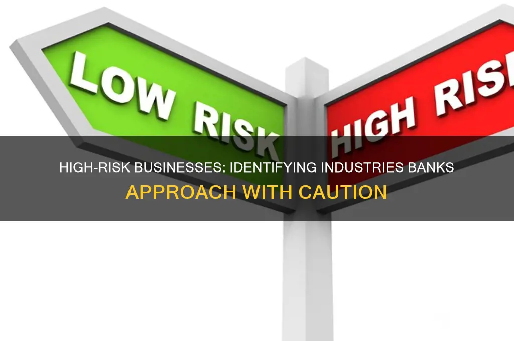 what are high risk businesses for banks