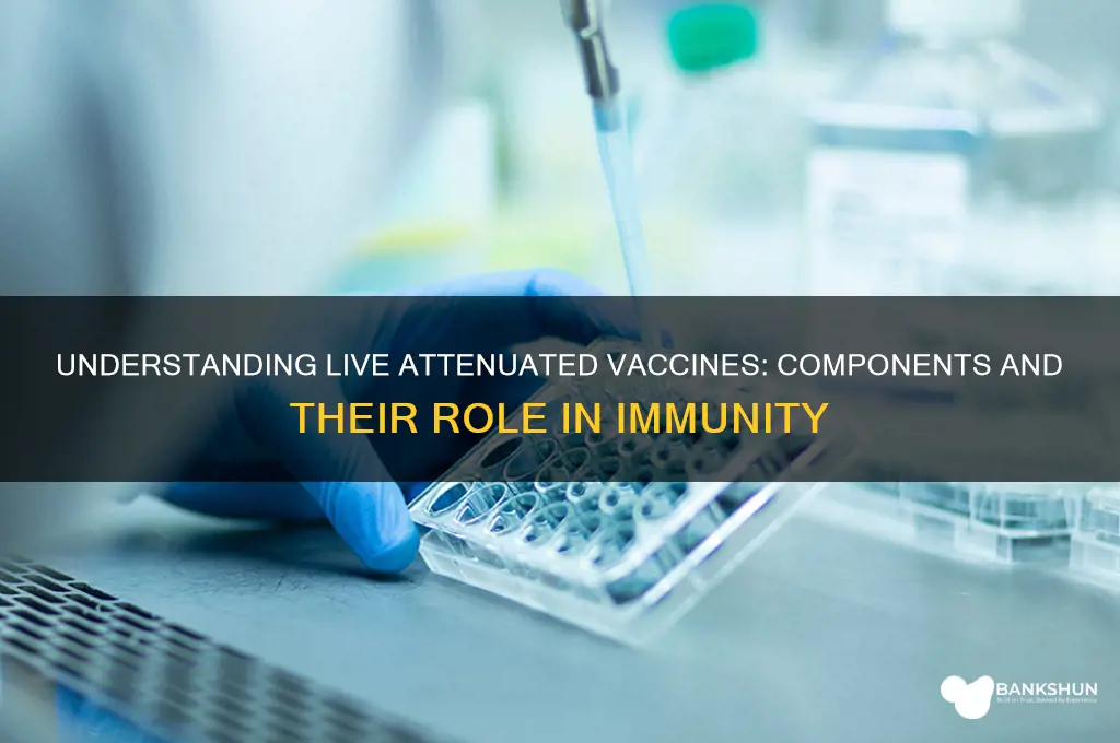 what are live attenuated vaccines made of