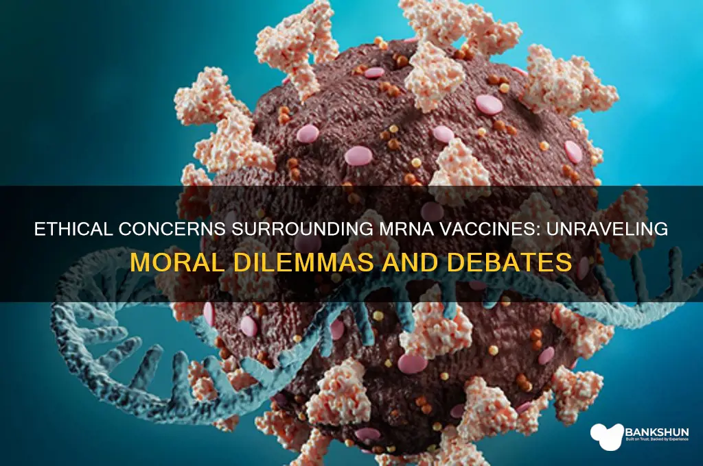 what are moral issues with mrna vaccines