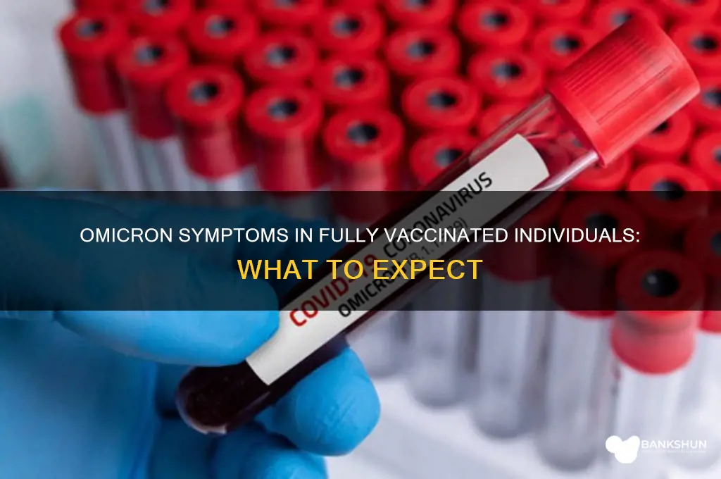 what are omicron symptoms for fully vaccinated