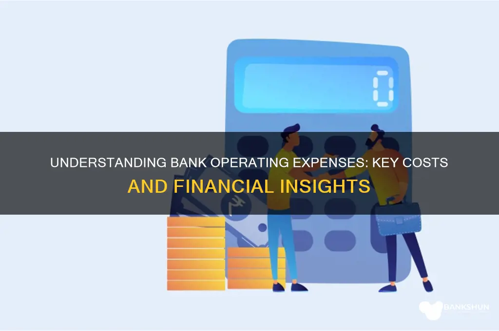 what are operating expenses for a bank