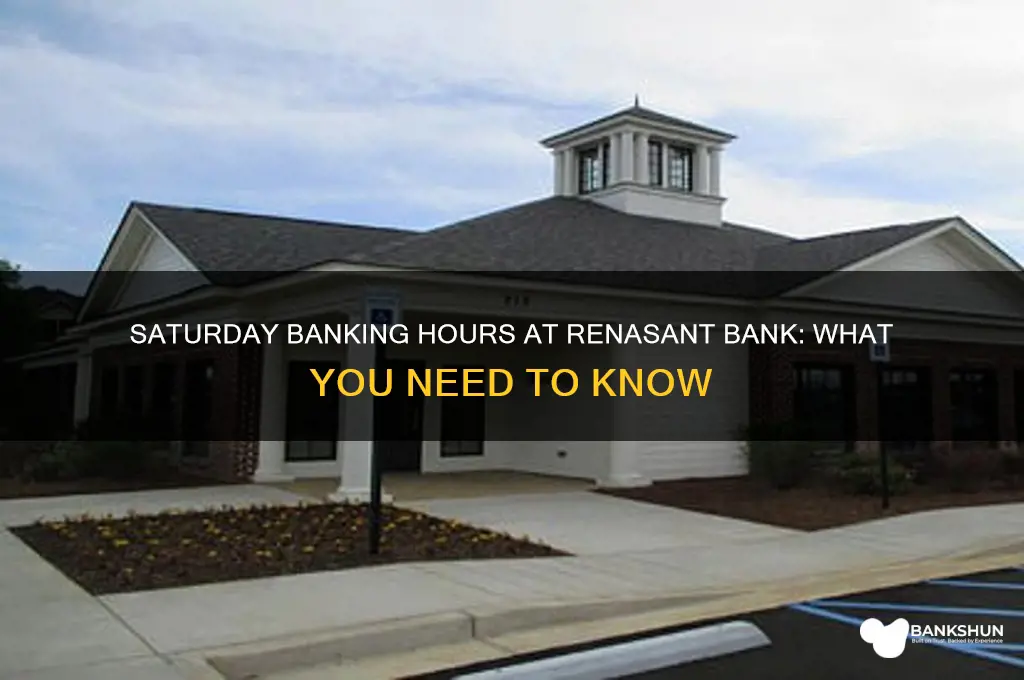 what are saturday hours at renasant bank