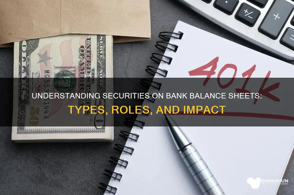 what are securities on bank balance sheet