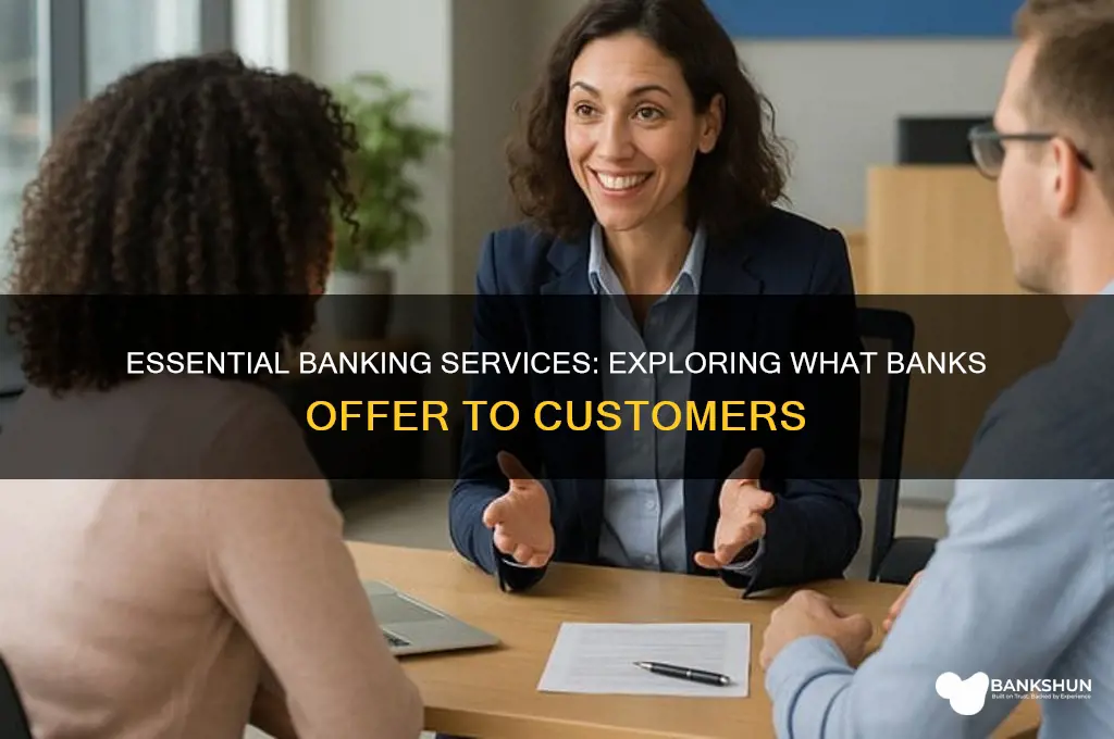 what are soem services provided by banks