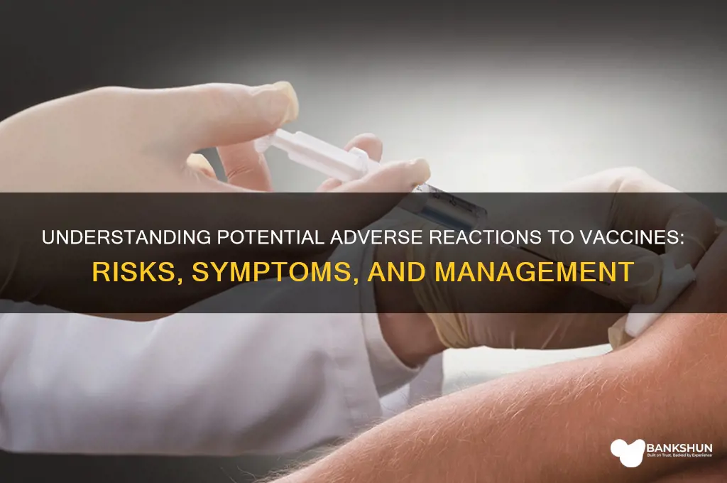what are some adverse reactions to vaccines