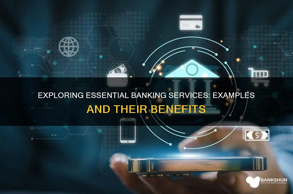 what are some examples of banking service