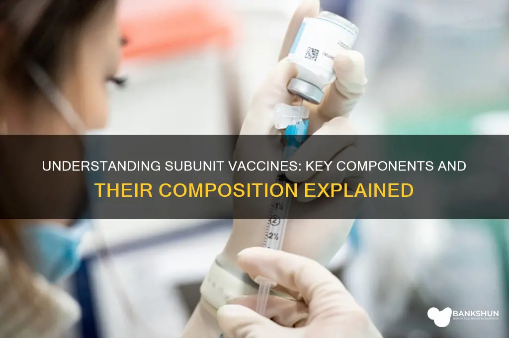 what are subunit vaccines made out of