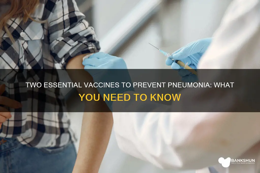 what are the 2 vaccines for pneumonia