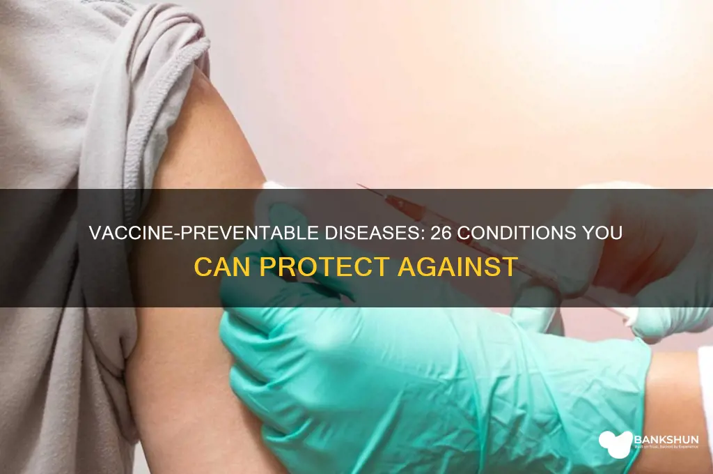 what are the 26 vaccine preventable diseases