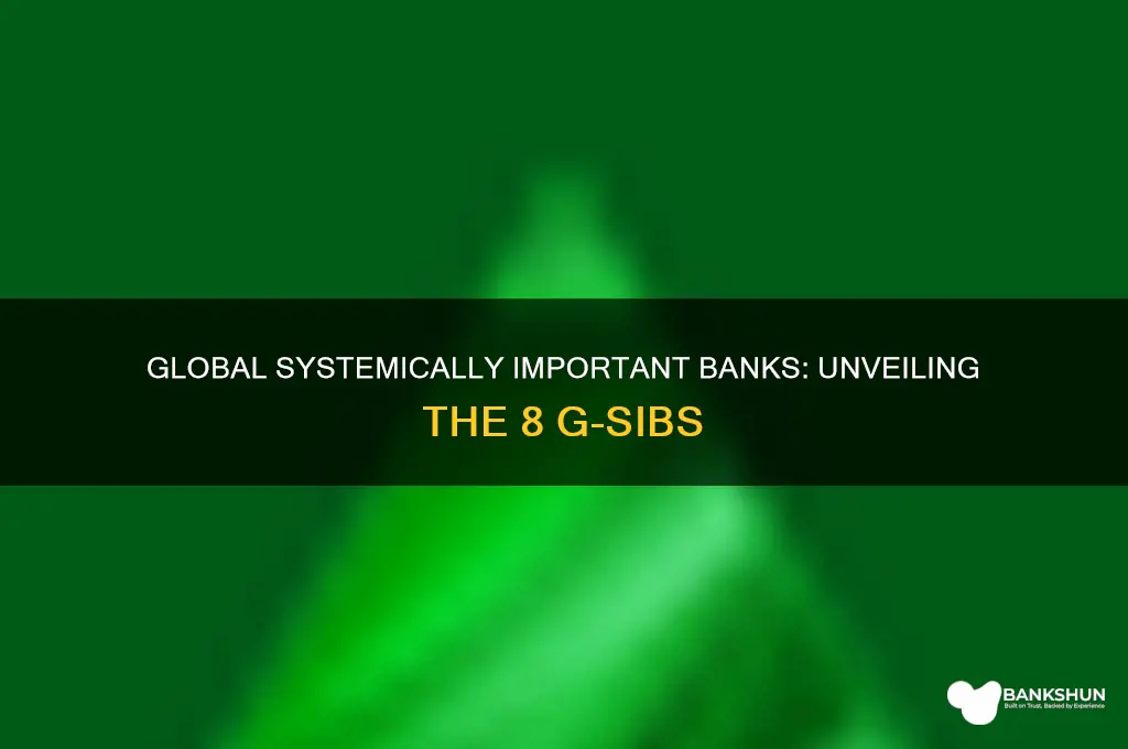 what are the 8 g-sib banks