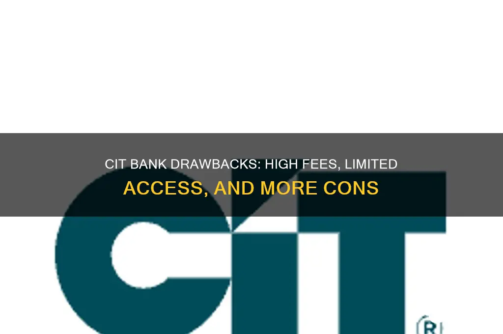 what are the cons to cit bank