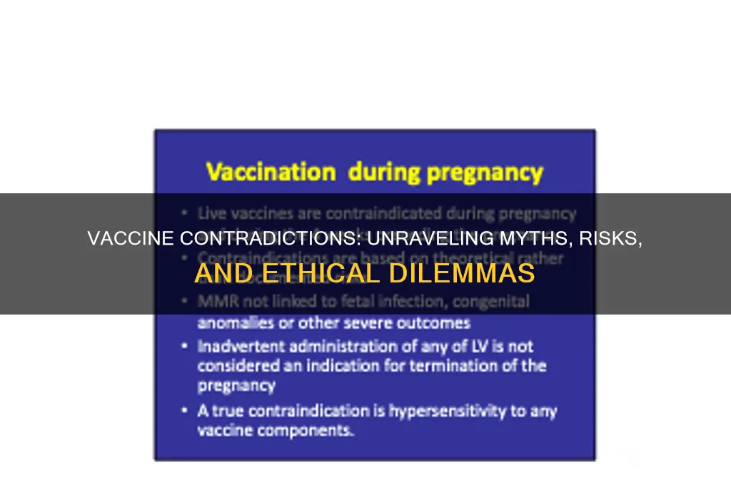what are the contradictions to giving vaccines