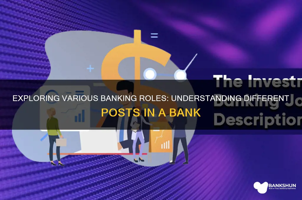 what are the different post in bank