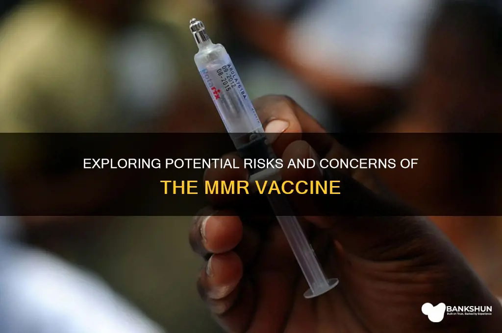 what are the disadvantages of mmr vaccine