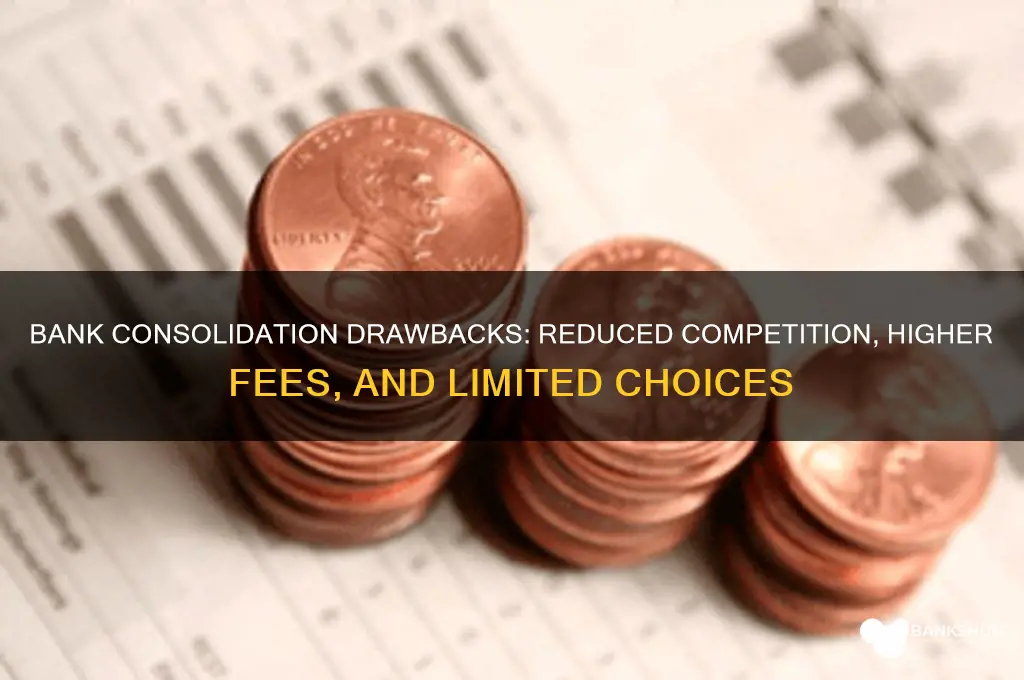 what are the drawbacks of bank consolidation