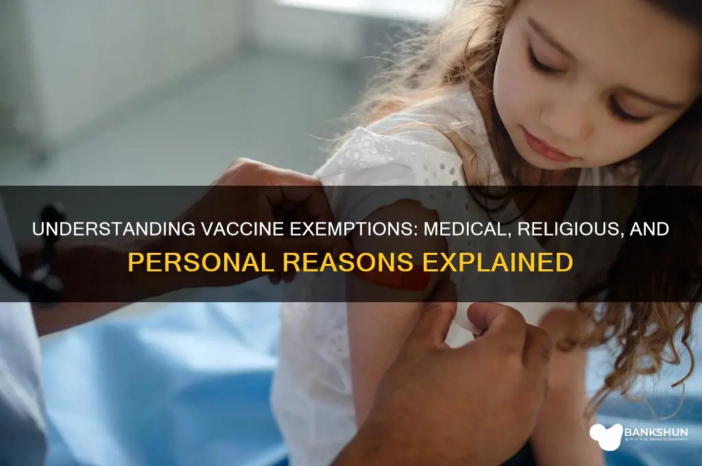 what are the exemptions for the vaccine
