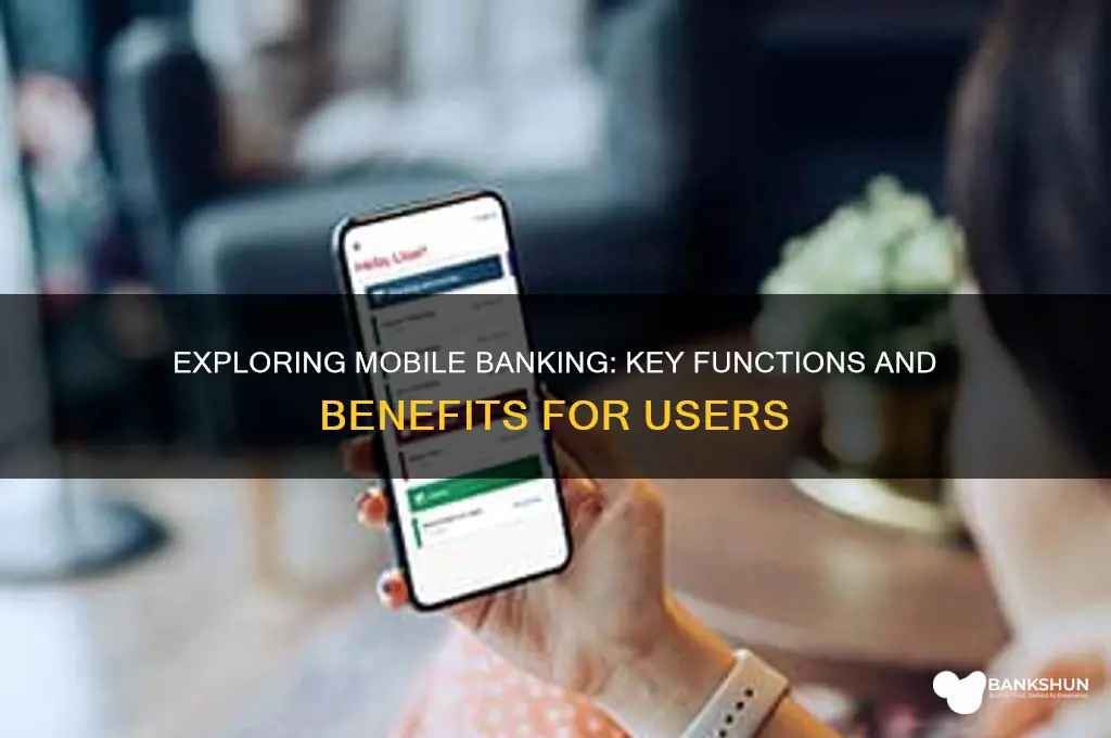 what are the functions of mobile banking