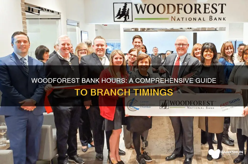 what are the hours for woodforest bank