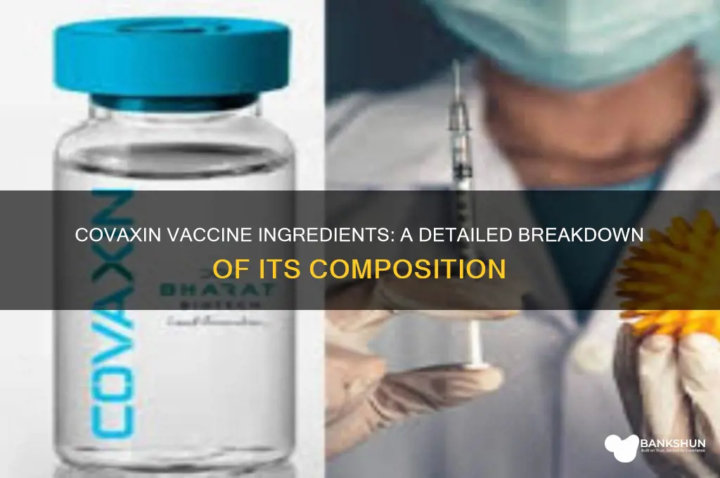 what are the ingredients of covaxin vaccine