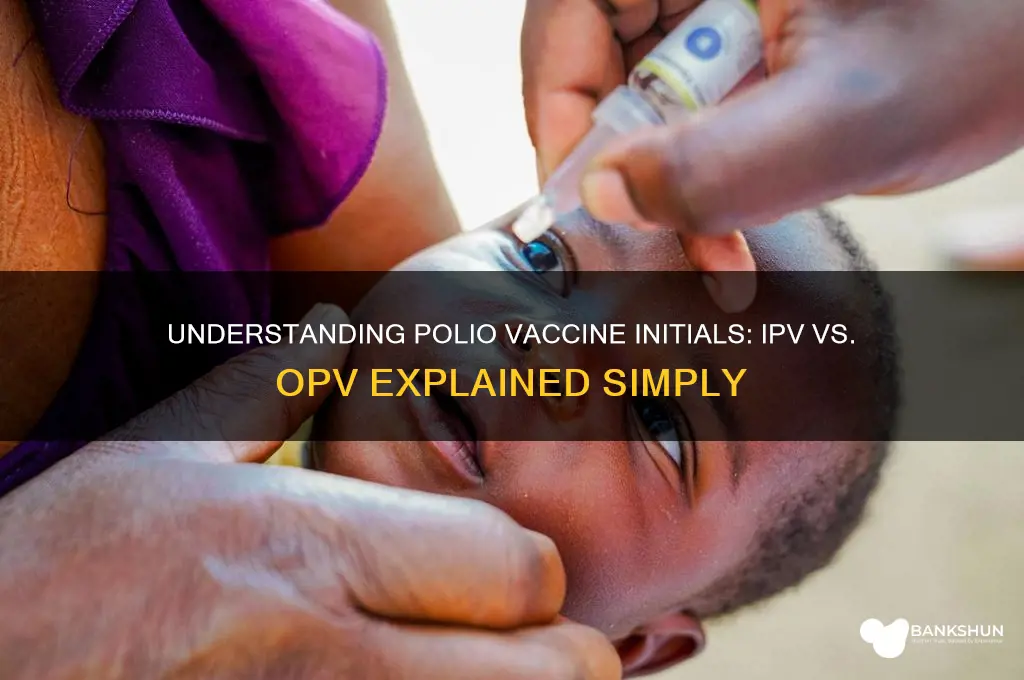 what are the initials for polio vaccine