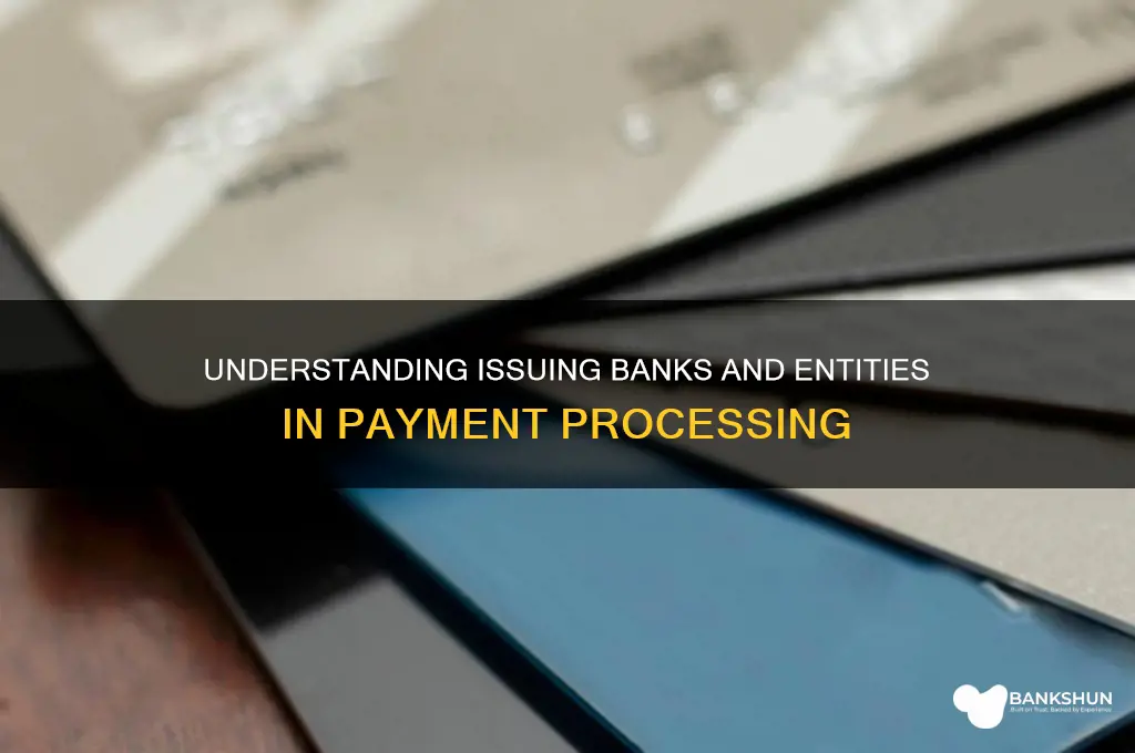 what are the issuing bank or entity