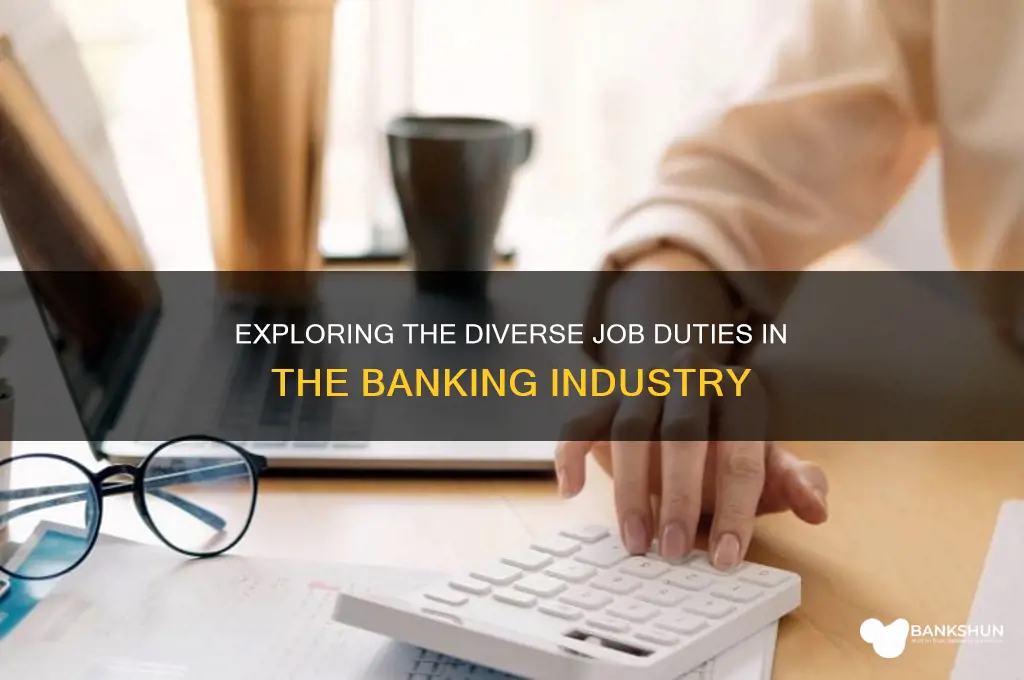 what are the job duties of banking