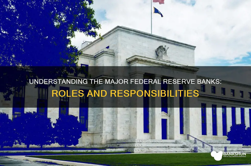 what are the major federal reserve banks