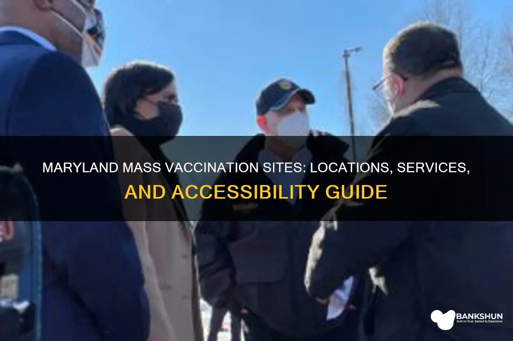 what are the maryland mass vaccination sites