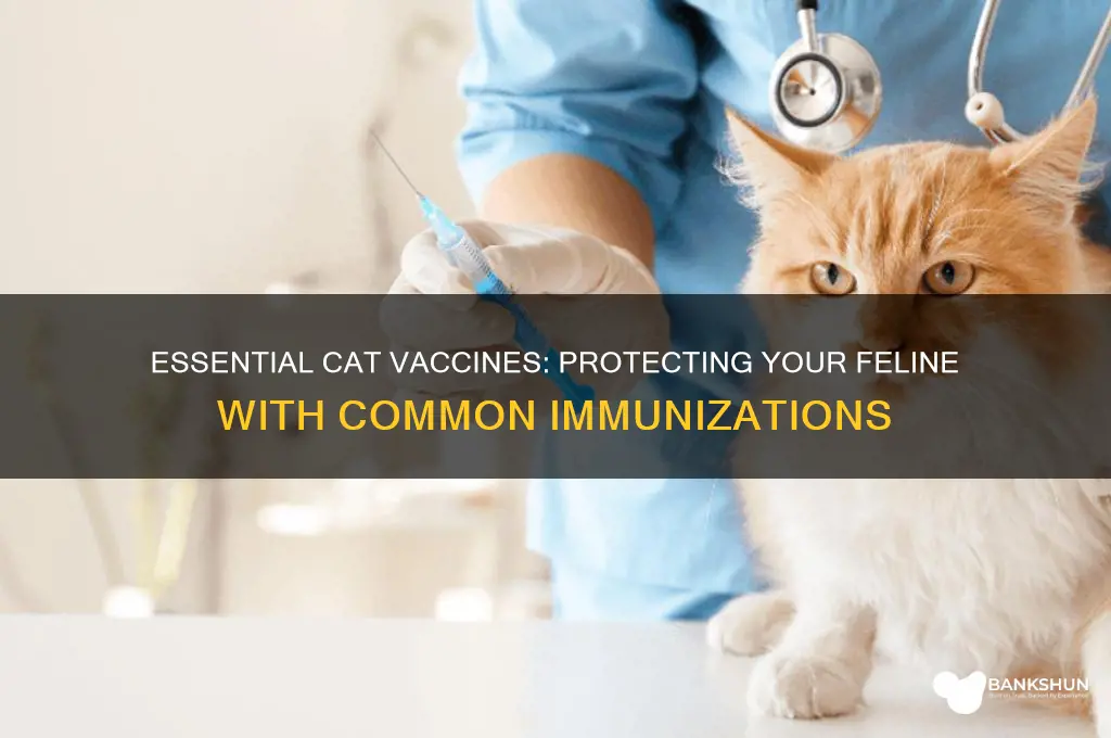 what are the most common cat vaccines