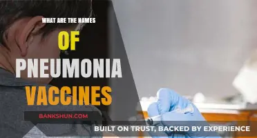 Understanding Pneumonia Vaccines: A Guide to Their Names and Uses